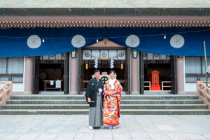 照国神社｜フォトウェディング・前撮りに人気のロケーションスポット｜鹿児島でフォトウェディング・前撮りならウェディングセレクト！フォトウェディング