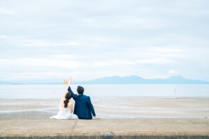 大三東駅｜フォトウェディング・前撮りに人気のロケーションスポット｜長崎でフォトウェディング・前撮りならウェディングセレクト！フォトウェディング