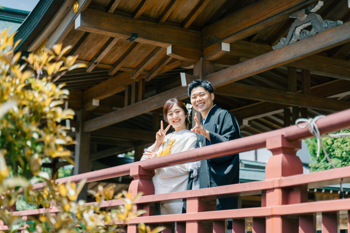 諏訪神社〜グラバー園｜お客様レポート｜長崎でフォトウェディング・前撮りならウェディングセレクト！フォトウェディング