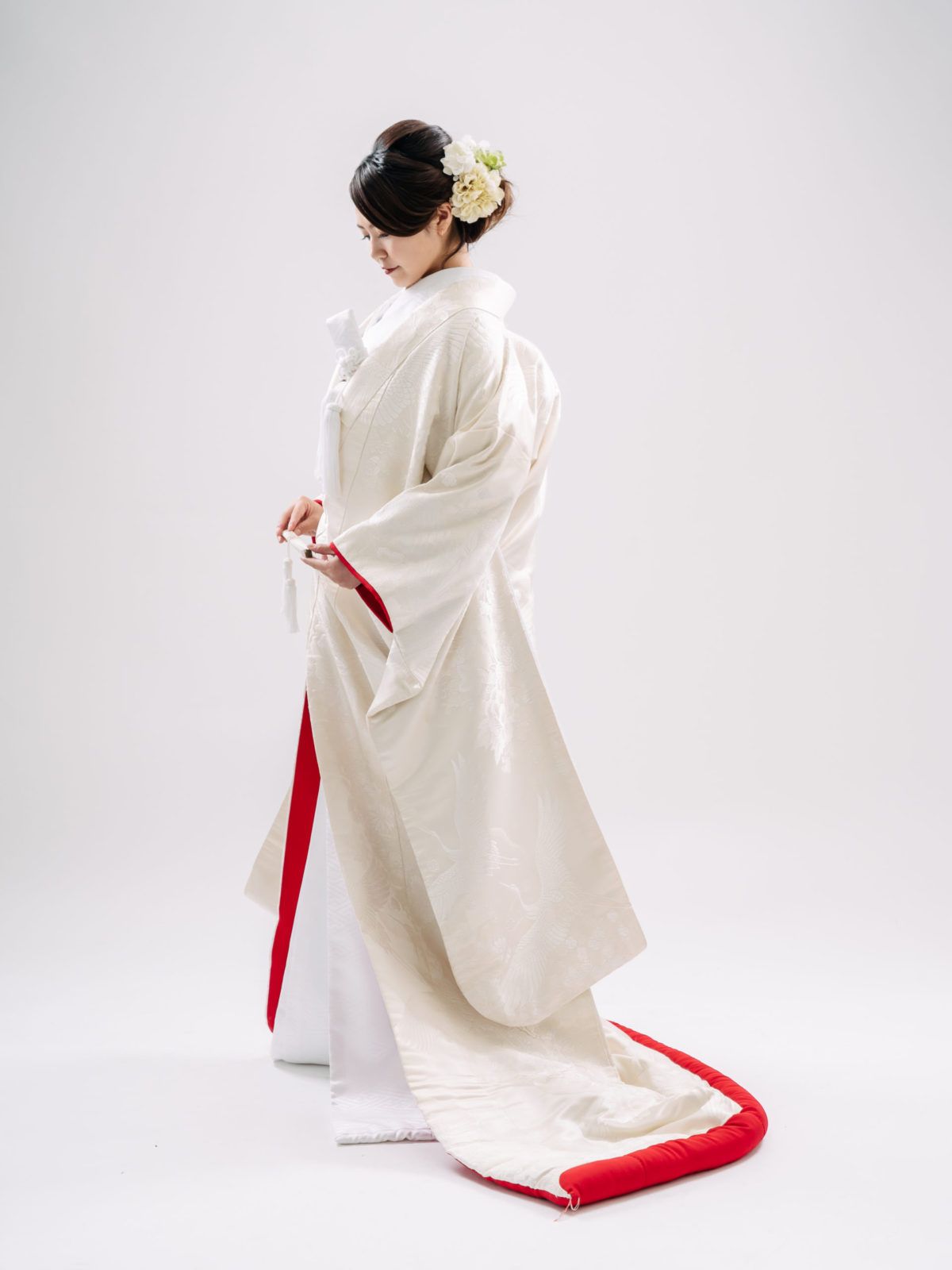 牡丹鶴005 色打掛 白無垢の格安レンタル 福岡 九州で和装の神社結婚式 和婚ならウェディングセレクト 和婚
