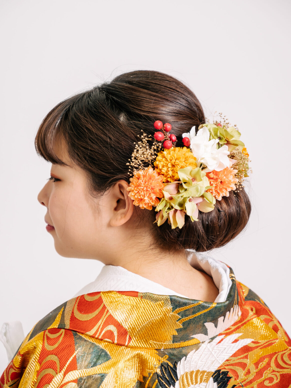 シニヨンタイト Style5 福岡 九州で和装の神社結婚式 和婚ならウェディングセレクト 和婚