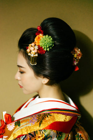 新日本髪 Style1 福岡 九州で和装の神社結婚式 和婚ならウェディングセレクト 和婚