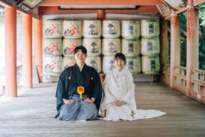 柞原八幡宮｜フォトウェディング・前撮りに人気のロケーションスポット｜福岡・九州でフォトウェディング・前撮りならウェディングセレクト！フォトウェディング