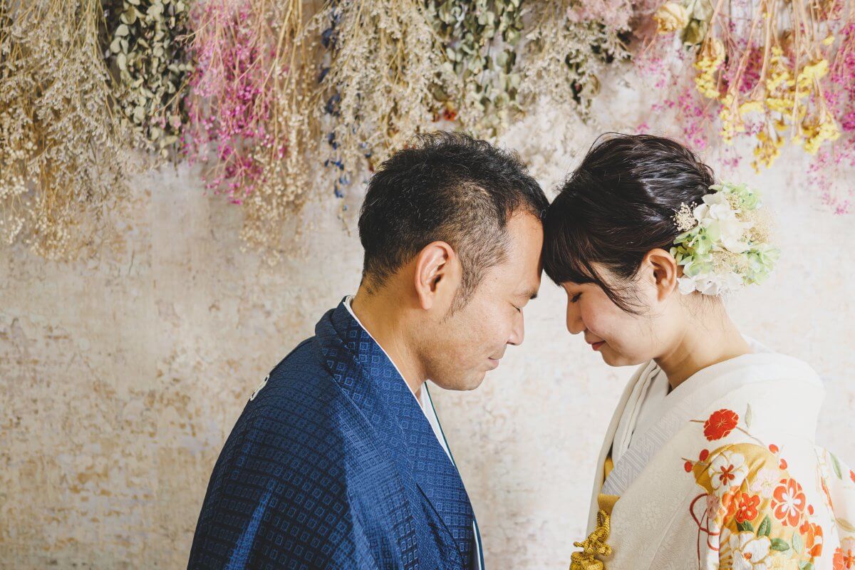 和装スタジオフォト｜お客様レポート｜福岡・九州で和装の神社結婚式・和婚ならウェディングセレクト！和婚