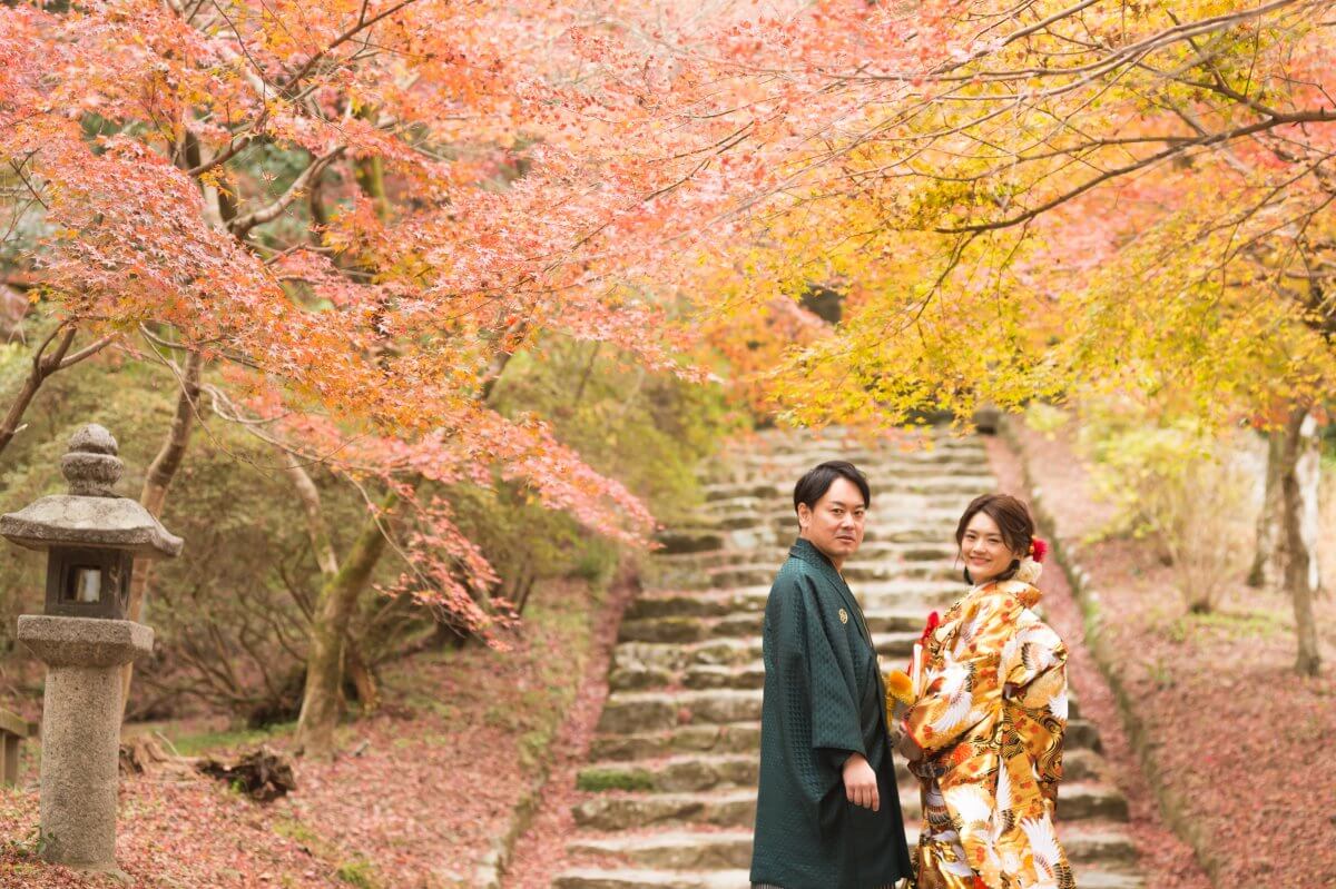 秋月城跡～トトロの森｜お客様レポート｜福岡・九州で和装の神社結婚式・和婚ならウェディングセレクト！和婚