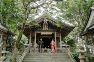 志賀海神社｜フォトウェディング・前撮りに人気のロケーションスポット｜福岡・九州でフォトウェディング・前撮りならウェディングセレクト！フォトウェディング